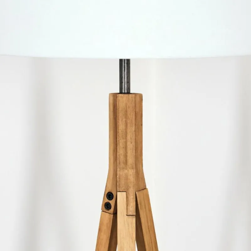 Lampes En Tissu-hofstein Soungou Lampadaire Écru, 1 lumière