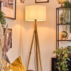 Lampes En Tissu-hofstein Soungou Lampadaire Écru, 1 lumière