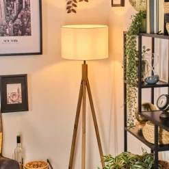 Lampes En Tissu-hofstein Soungou Lampadaire Écru, 1 lumière