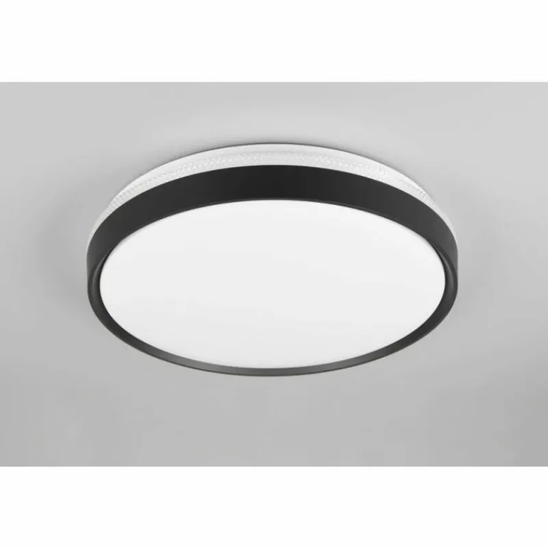 Luminaires Reality Spacy Plafonnier LED Noir, 1 lumière, Télécommandes* Éclairage Led