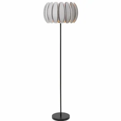 Lampes En Tissu-Luminaires Lucide SPENCER Lampadaire Noir, 1 lumière