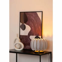 Lampes En Tissu-Luminaires Lucide SPENCER Lampe à poser Noir, 1 lumière