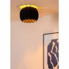 Lampes En Tissu-Luminaires Lucide SPENCER Plafonnier Noir, 1 lumière