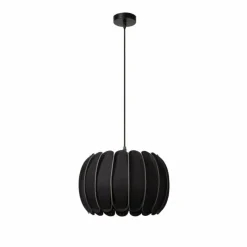 Lampes En Tissu-Luminaires Lucide SPENCER Suspension Noir, 1 lumière