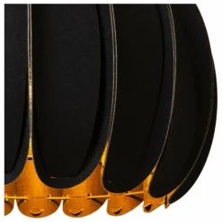 Lampes En Tissu-Luminaires Lucide SPENCER Suspension Noir, 1 lumière