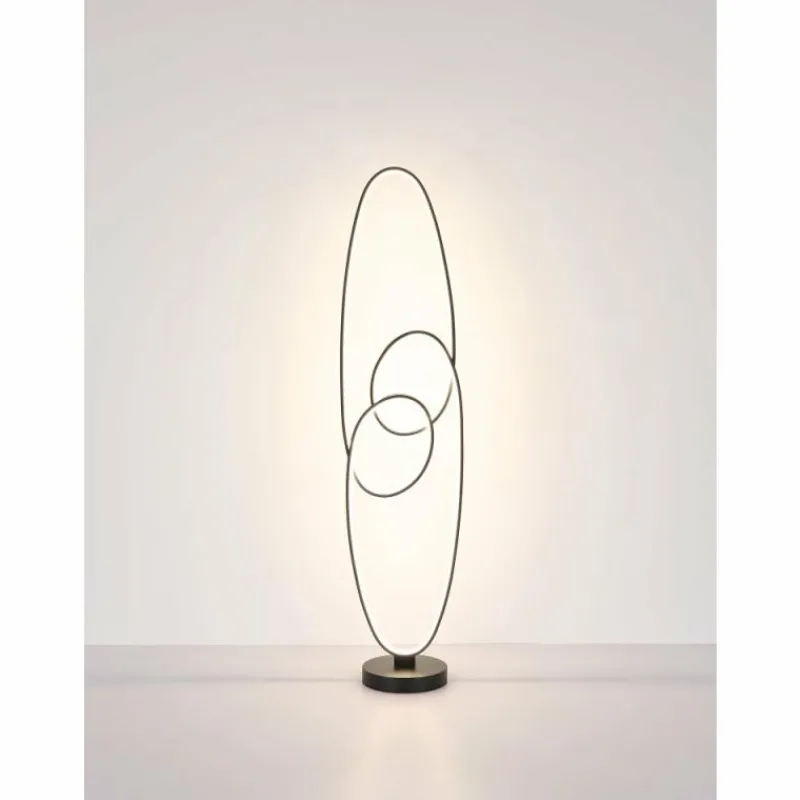 Luminaires Globo Lighting Spira Lampadaire LED Noir, 1 lumière* Éclairage Led