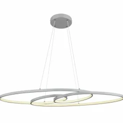 Luminaires Globo Lighting Spira Suspension LED Chrome, Argenté, 1 lumière* Éclairage Led