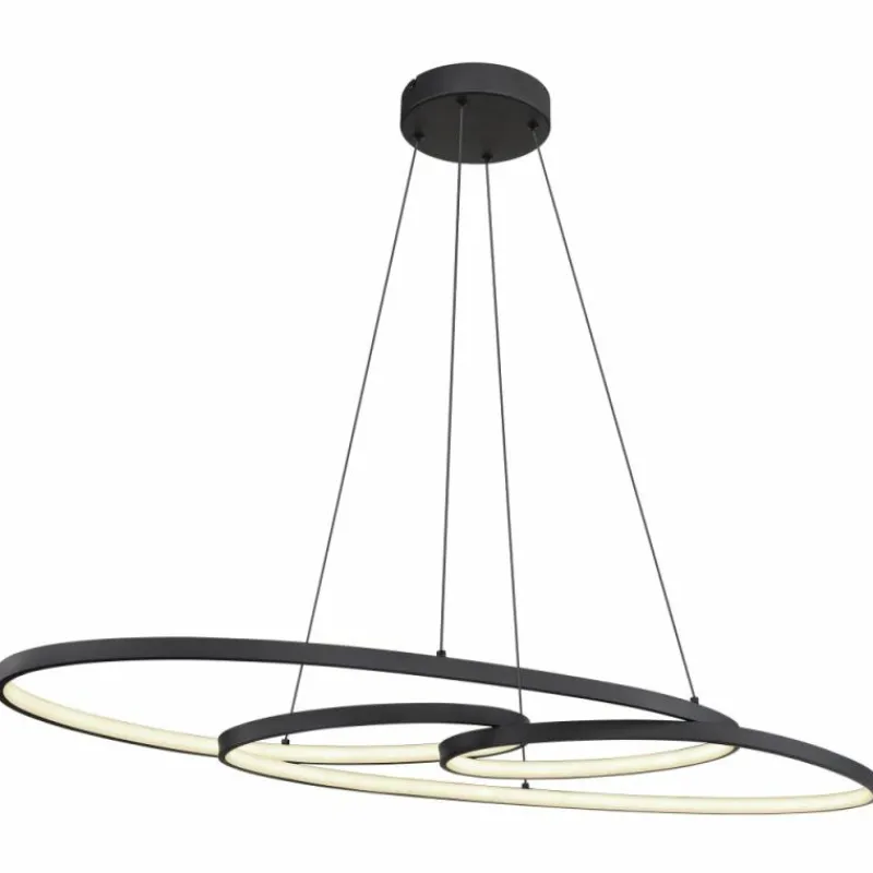 Luminaires Globo Lighting Spira Suspension LED Noir, 1 lumière* Éclairage Led