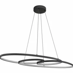 Luminaires Globo Lighting Spira Suspension LED Noir, 1 lumière* Éclairage Led