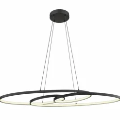 Luminaires Globo Lighting Spira Suspension LED Noir, 1 lumière* Éclairage Led