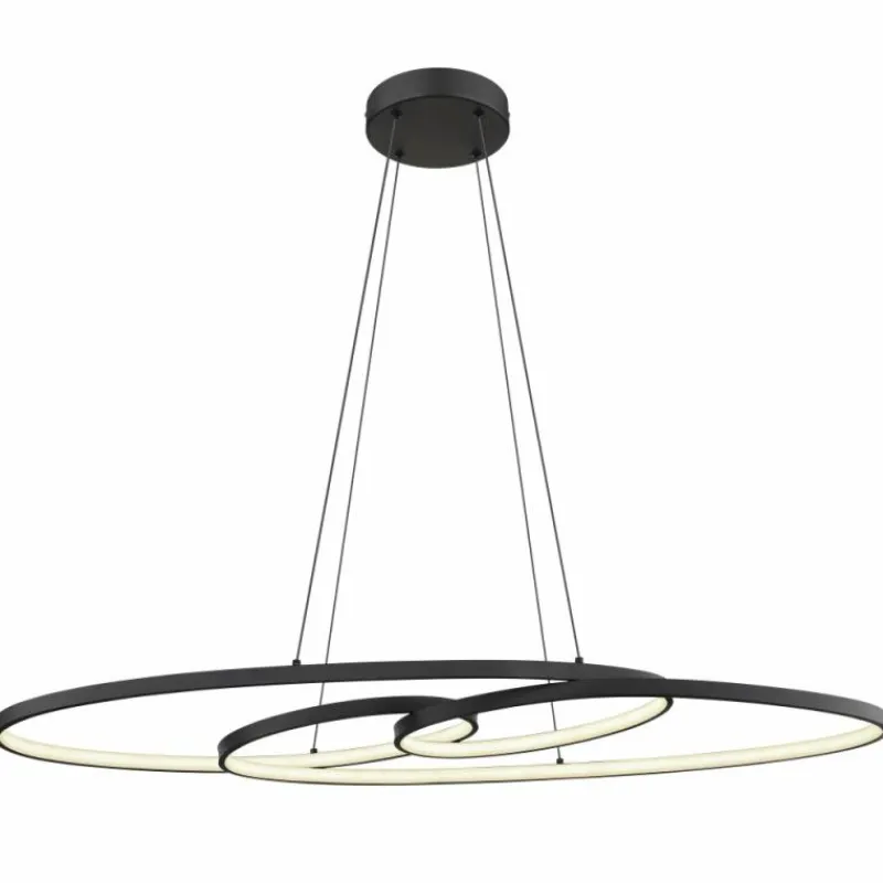 Luminaires Globo Lighting Spira Suspension LED Noir, 1 lumière* Éclairage Led