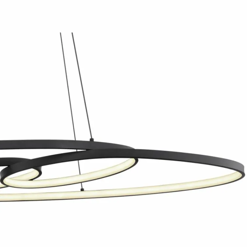 Luminaires Globo Lighting Spira Suspension LED Noir, 1 lumière* Éclairage Led