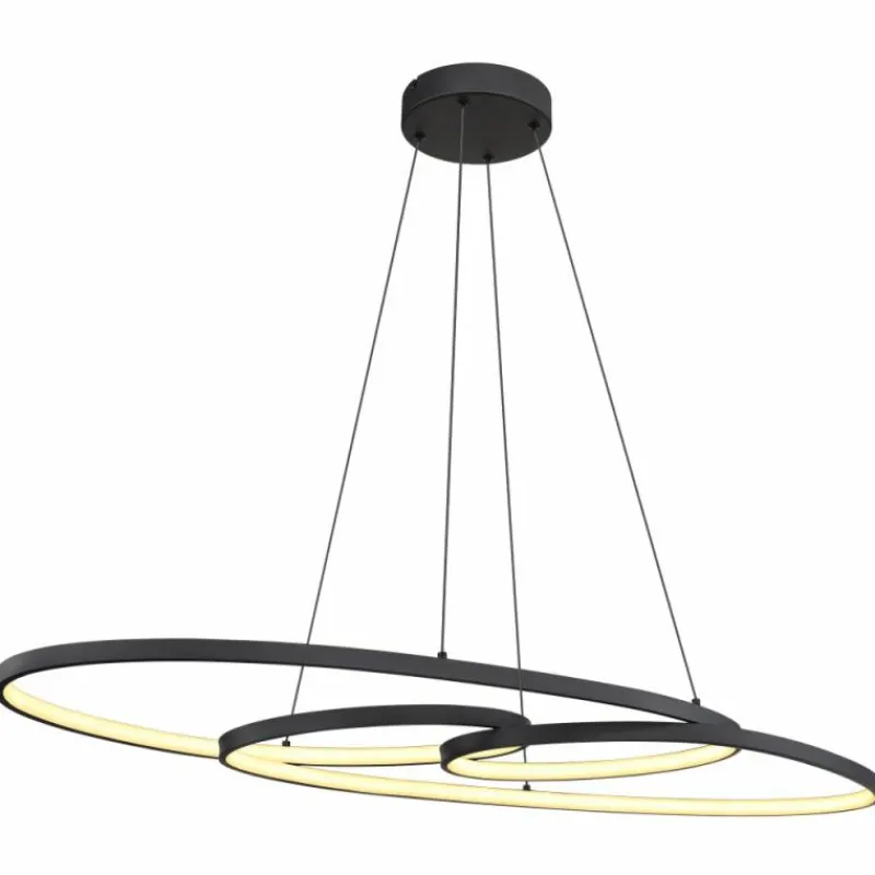 Luminaires Globo Lighting Spira Suspension LED Noir, 1 lumière* Éclairage Led