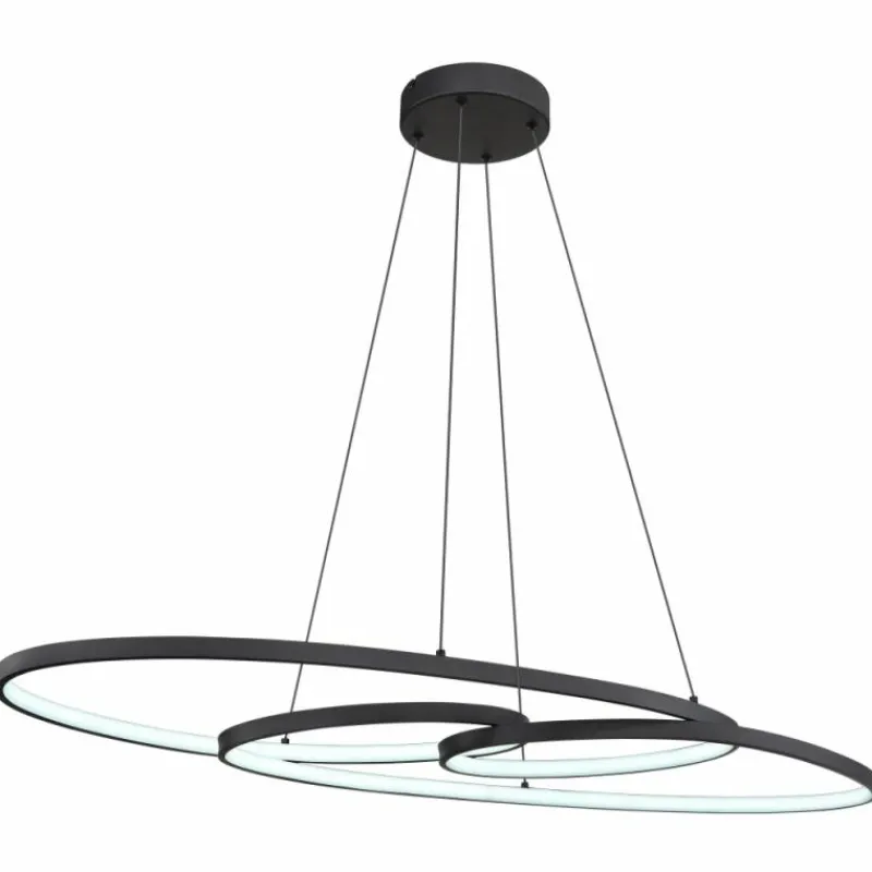 Luminaires Globo Lighting Spira Suspension LED Noir, 1 lumière* Éclairage Led