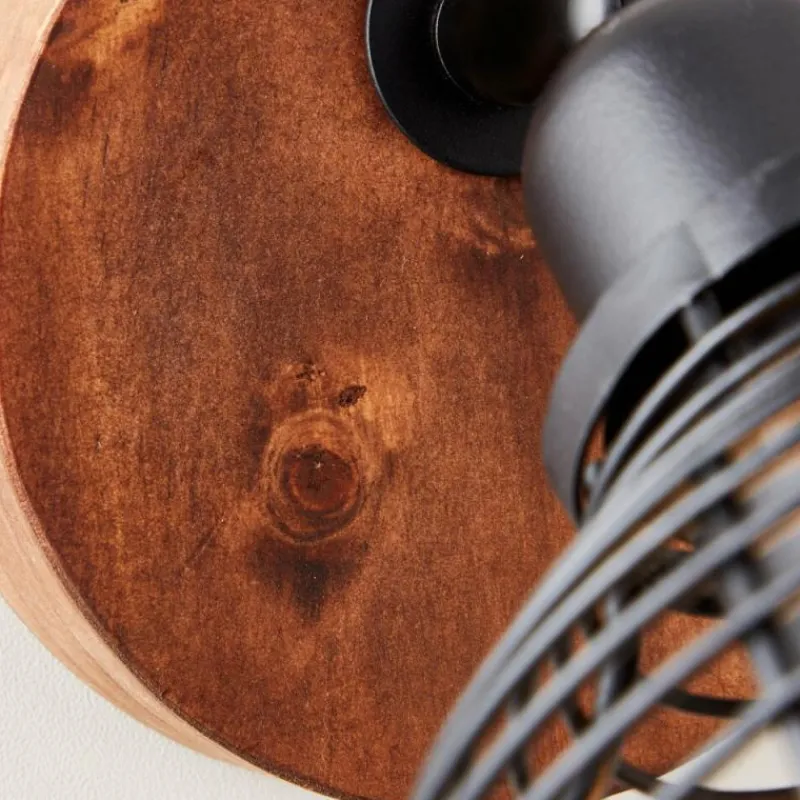 Lampes Industrielles-Luminaires Brilliant Spot Brilliant Avia Bois foncé, Noir, 1 lumière