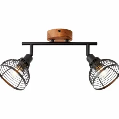 Luminaires Scandinaves-Luminaires Brilliant Spot Brilliant Avia Bois foncé, Noir, 2 lumières