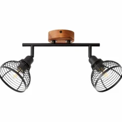 Luminaires Scandinaves-Luminaires Brilliant Spot Brilliant Avia Bois foncé, Noir, 2 lumières