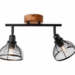 Luminaires Scandinaves-Luminaires Brilliant Spot Brilliant Avia Bois foncé, Noir, 2 lumières