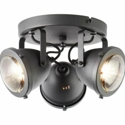 Luminaires Brilliant Spot Brilliant Carmen Noir, 3 lumières