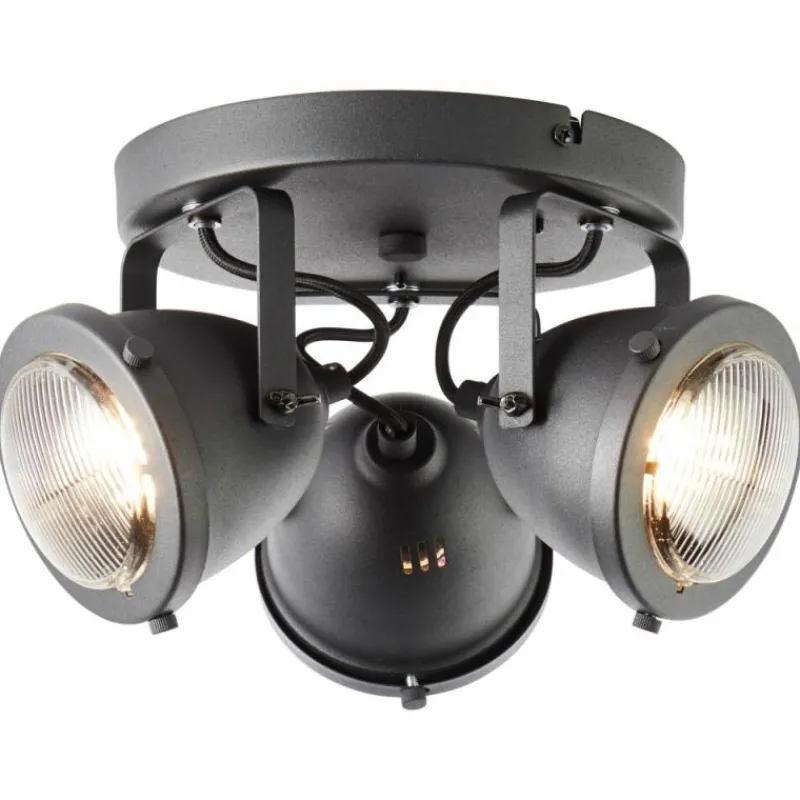 Luminaires Brilliant Spot Brilliant Carmen Noir, 3 lumières