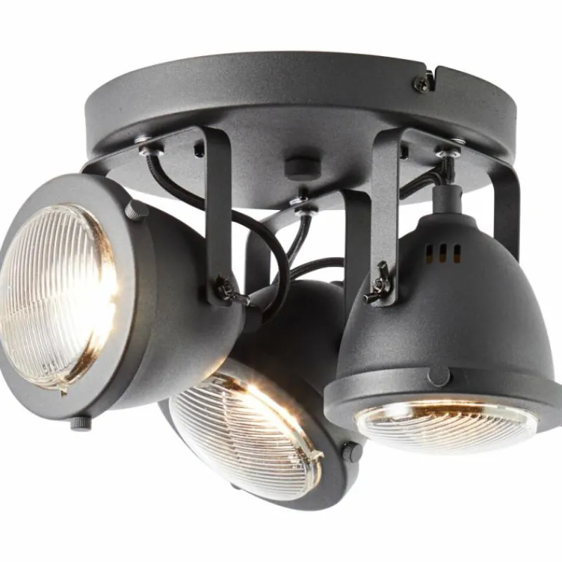 Luminaires Brilliant Spot Brilliant Carmen Noir, 3 lumières
