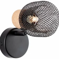 Luminaires Brilliant Spot Brilliant Flaka Noir, 1 lumière* Spots Et Projecteurs