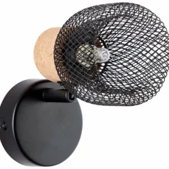 Luminaires Brilliant Spot Brilliant Flaka Noir, 1 lumière* Spots Et Projecteurs