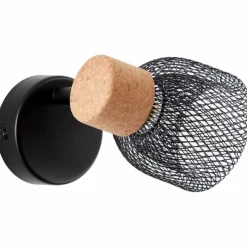 Luminaires Brilliant Spot Brilliant Flaka Noir, 1 lumière* Spots Et Projecteurs