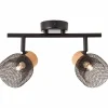 Luminaires Brilliant Spot Brilliant Flaka Noir, 2 lumières* Spots Et Projecteurs