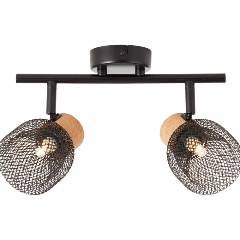 Luminaires Brilliant Spot Brilliant Flaka Noir, 2 lumières* Spots Et Projecteurs