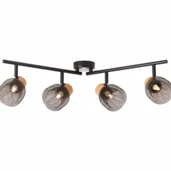 Luminaires Brilliant Spot Brilliant Flaka Noir, 4 lumières* Spots Et Projecteurs