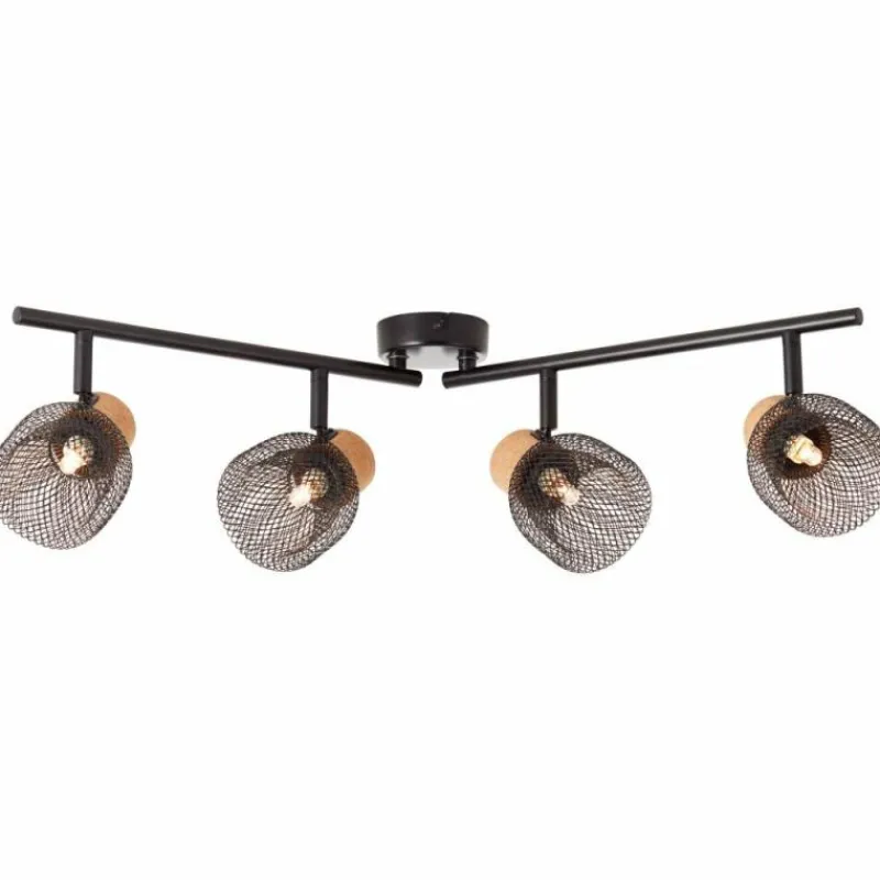 Luminaires Brilliant Spot Brilliant Flaka Noir, 4 lumières* Spots Et Projecteurs