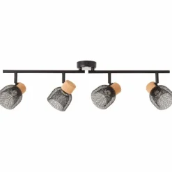 Luminaires Brilliant Spot Brilliant Flaka Noir, 4 lumières* Spots Et Projecteurs