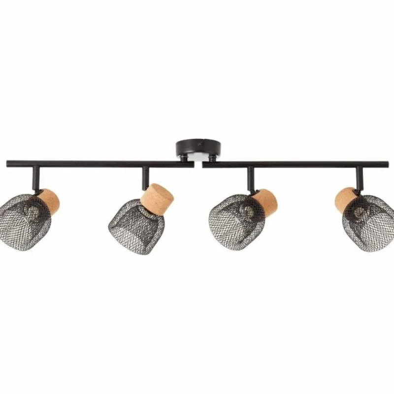 Luminaires Brilliant Spot Brilliant Flaka Noir, 4 lumières* Spots Et Projecteurs