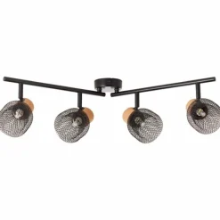 Luminaires Brilliant Spot Brilliant Flaka Noir, 4 lumières* Spots Et Projecteurs