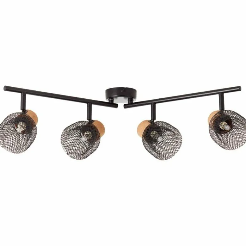Luminaires Brilliant Spot Brilliant Flaka Noir, 4 lumières* Spots Et Projecteurs