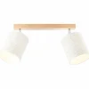 Lampes En Tissu-Luminaires Brilliant Spot Brilliant Galance Bois clair, 2 lumières