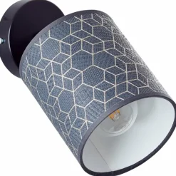 Lampes En Tissu-Luminaires Brilliant Spot Brilliant Galance Noir, 1 lumière