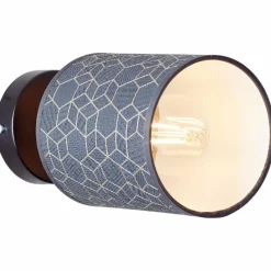 Lampes En Tissu-Luminaires Brilliant Spot Brilliant Galance Noir, 1 lumière