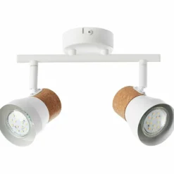 Luminaires Rustiques-Luminaires Brilliant Spot Brilliant Moka Blanc, 2 lumières