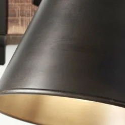 Luminaires Rustiques-Luminaires Brilliant Spot Brilliant Plow Noir, 1 lumière