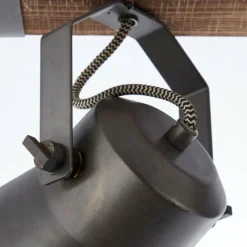 Luminaires Rustiques-Luminaires Brilliant Spot Brilliant Plow Noir, 2 lumières