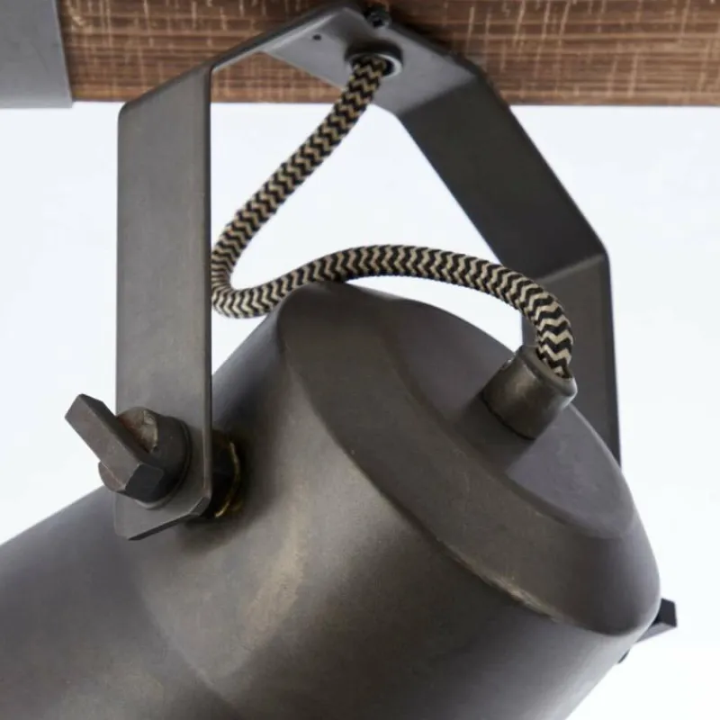 Luminaires Rustiques-Luminaires Brilliant Spot Brilliant Plow Noir, 2 lumières