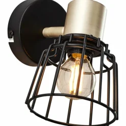 Luminaires Scandinaves-Luminaires Brilliant Spot Brilliant Posca Laiton, Noir, 1 lumière