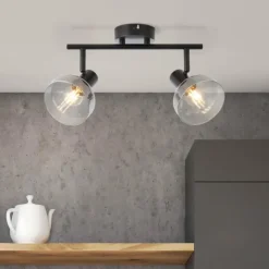 Luminaires Brilliant Spot Brilliant Reflekt Noir, 2 lumières