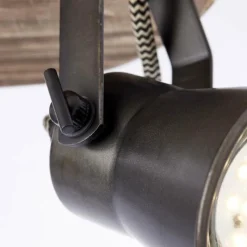 Luminaires Rustiques-Luminaires Brilliant Spot Brilliant Seed Bois foncé, Noir, 2 lumières