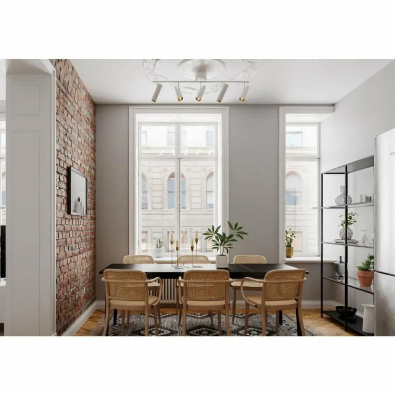 Lampes Dorées-By Rydéns Spot By Rydens Pulse Or, Blanc, 5 lumières