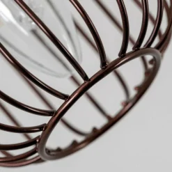 Luminaires Rustiques-hofstein Spot Cancun Brun, 1 lumière