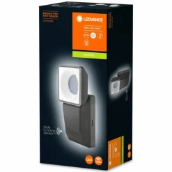 Luminaires Ledvance Spot de jardin LEDVANCE ENDURA® Gris, 1 lumière, Détecteur de mouvement