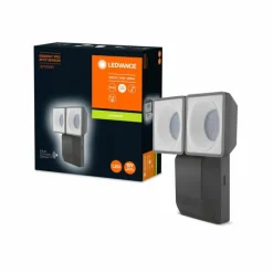Luminaires Ledvance Spot de jardin LEDVANCE ENDURA® Gris, 1 lumière, Détecteur de mouvement